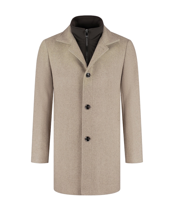 Heren jas beige