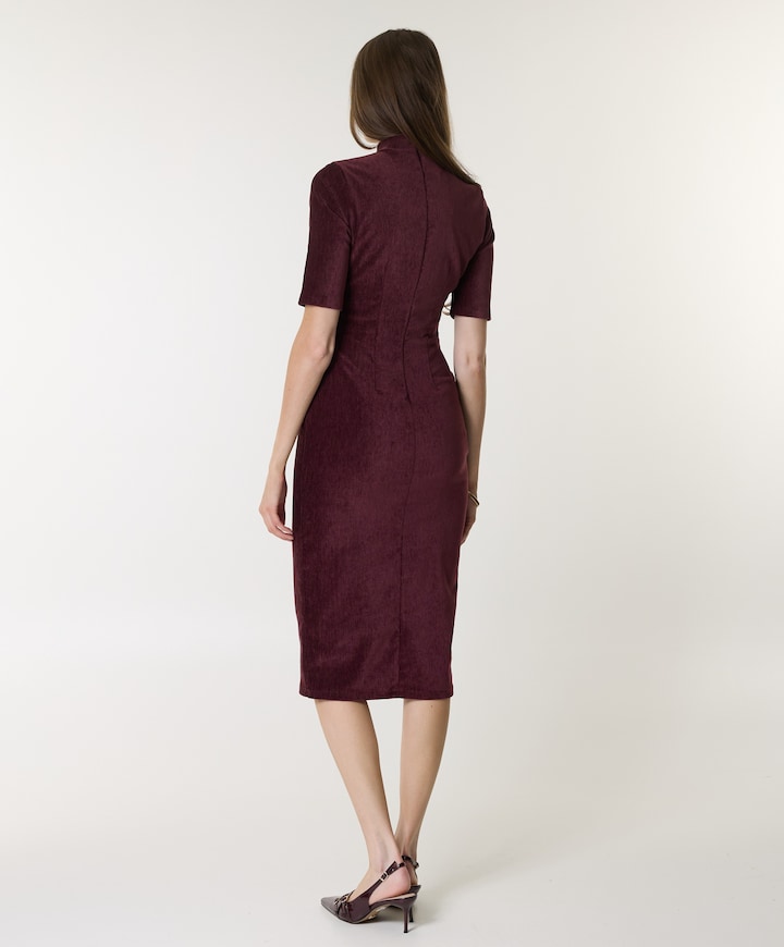 Dames jurk bordeaux