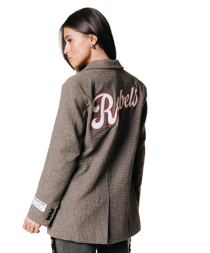 Dames blazer bruin