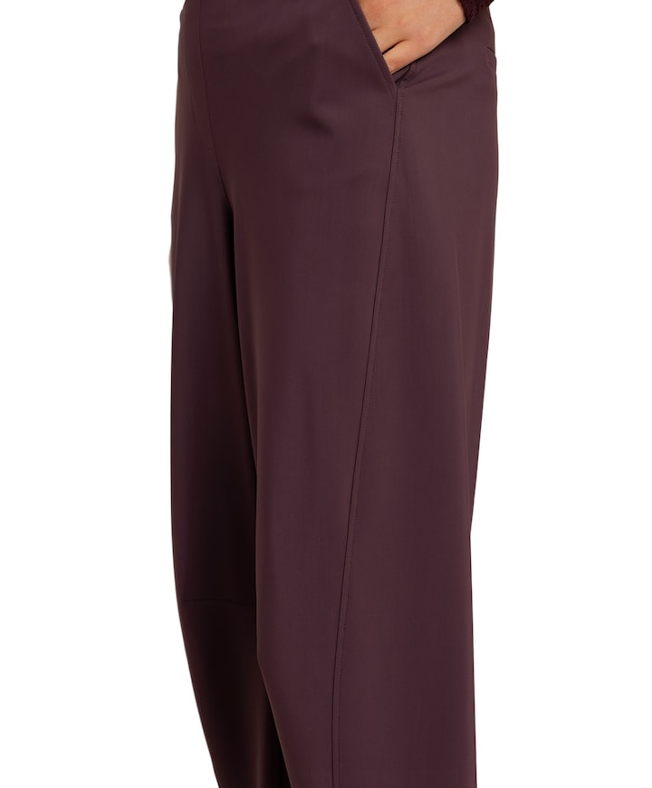 Marlis bonded barrel dames broek bordeaux