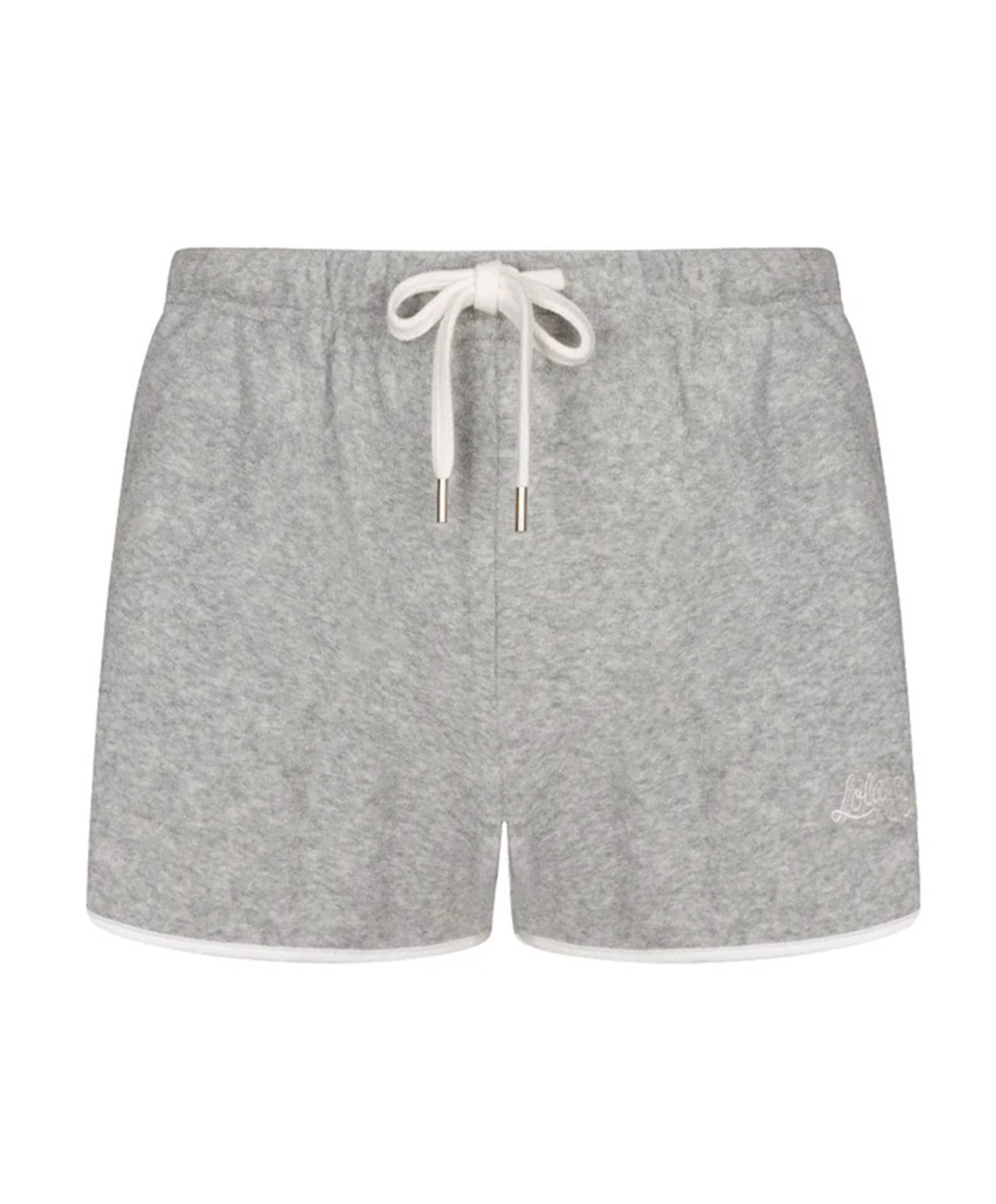 Teddy dames short grijs