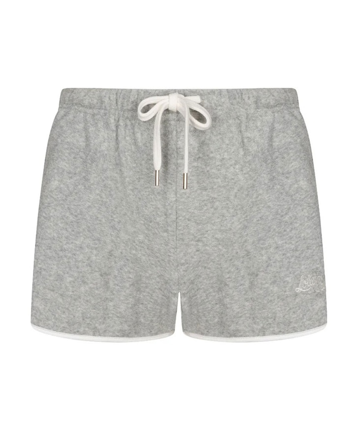 Teddy dames short grijs
