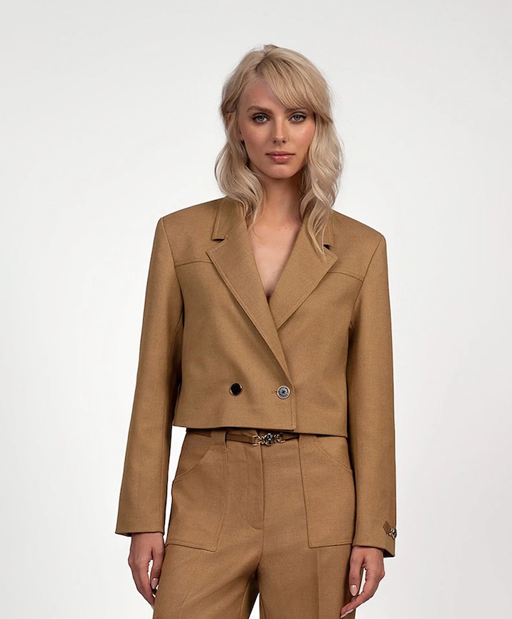 Dames blazer beige