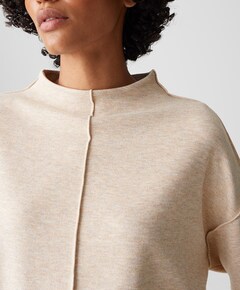 Dames longsleeve beige