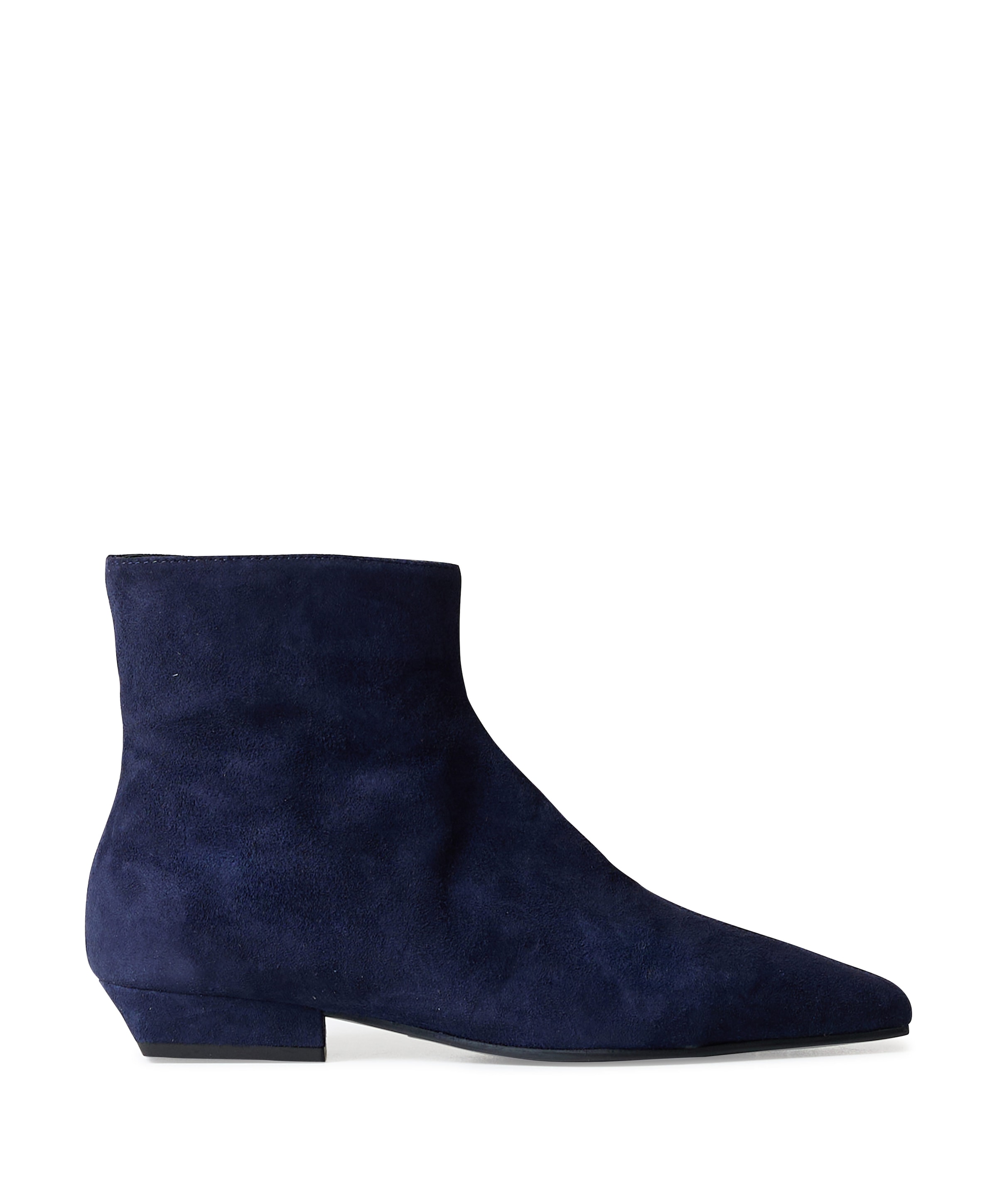 dames enkellaarzen blauw