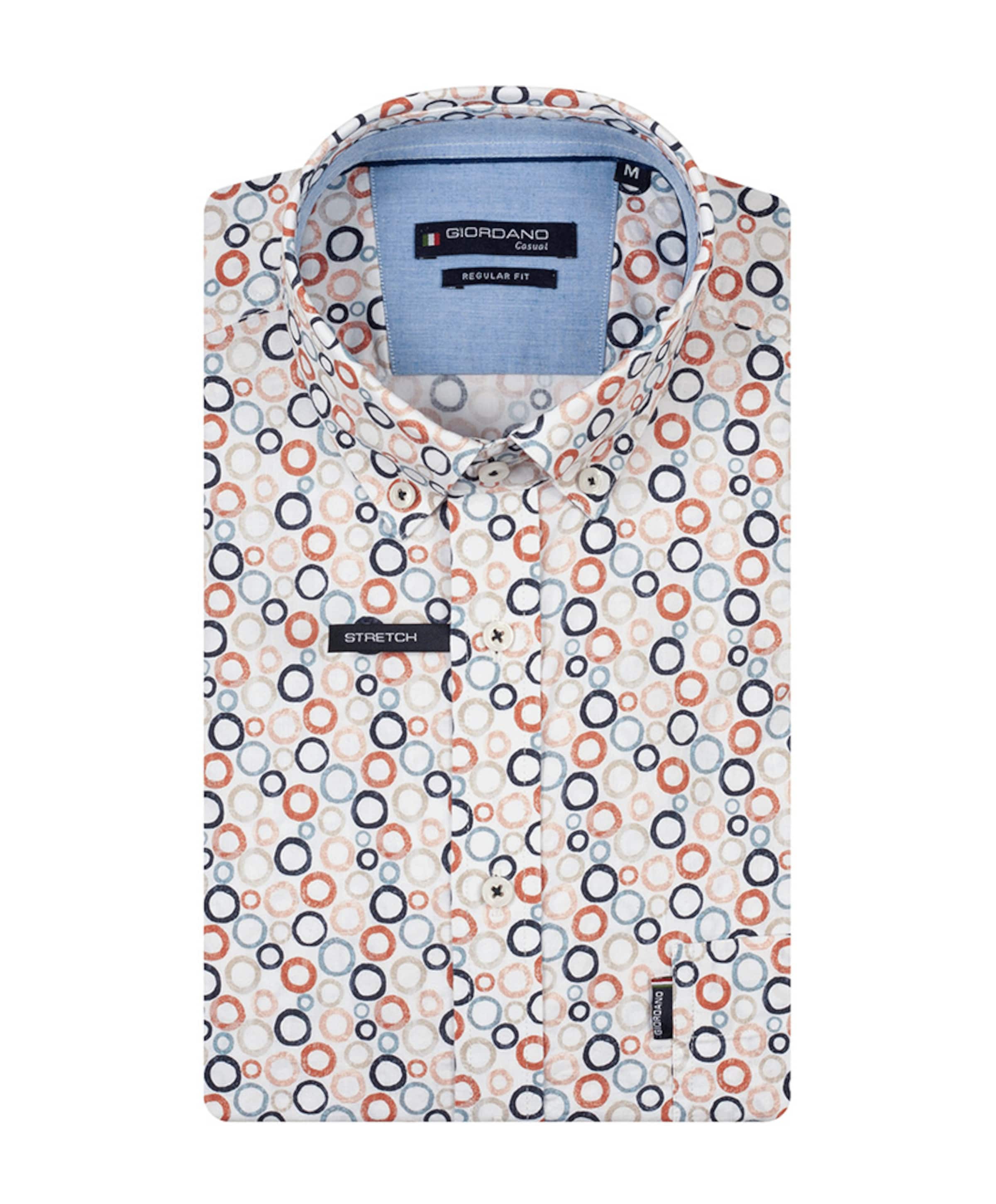 Heren overhemd korte mouw rood