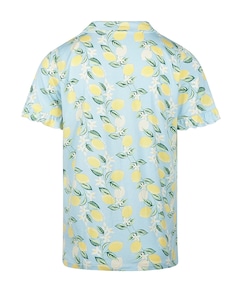 Dames pyjamatop blauw