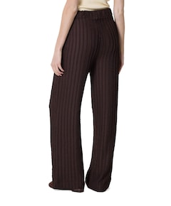 Structuur dames broek bruin