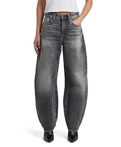 Barrel 3D Loose Wmn dames jeans grijs