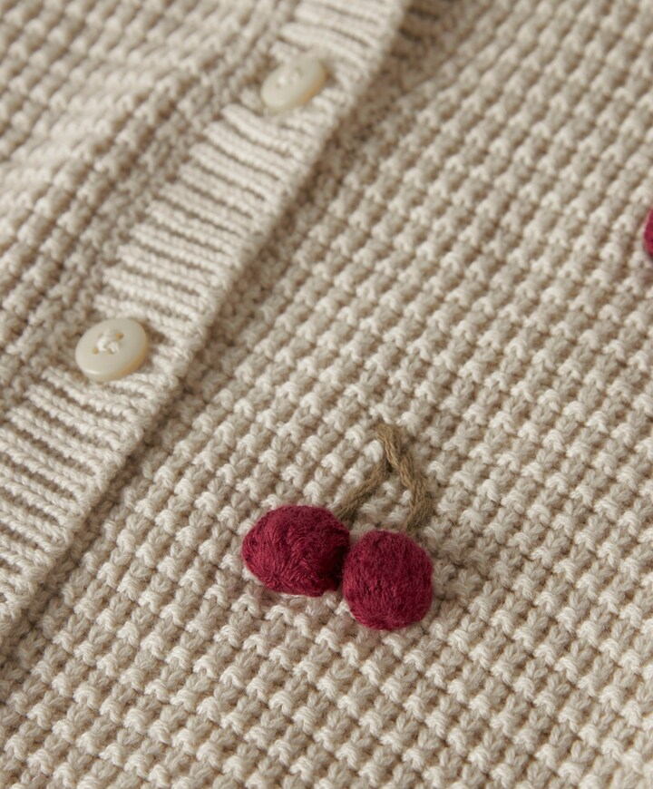 Meisjes vest beige