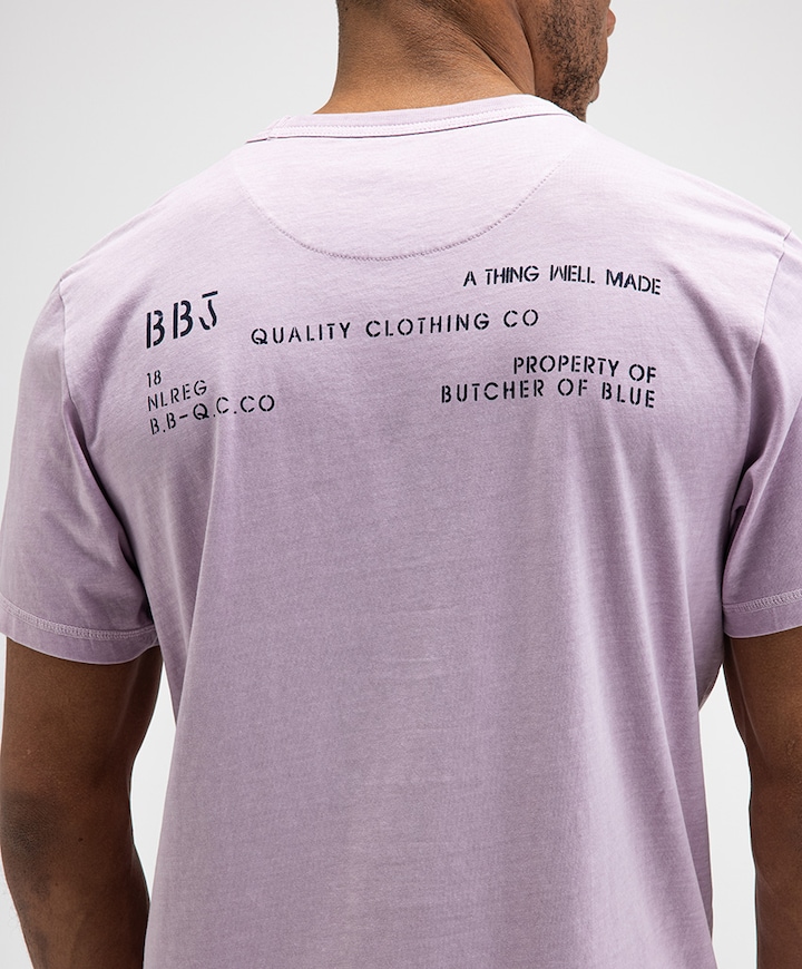 Heren T-shirt paars