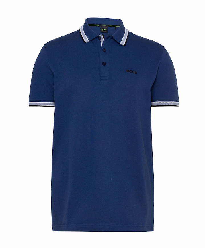Heren polo blauw