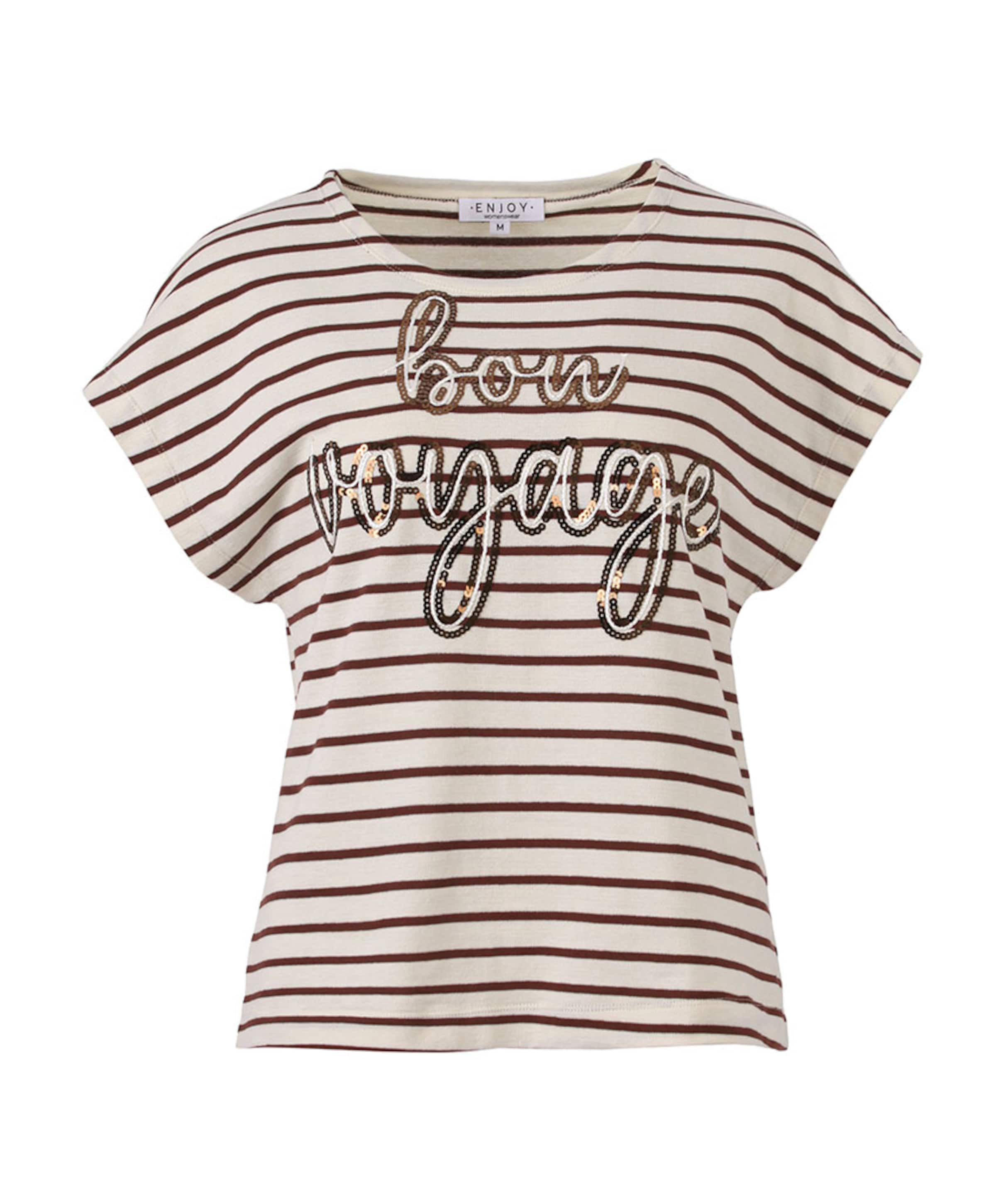 Dames T-shirt bruin