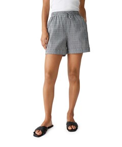 Melane structure korte broek blauw