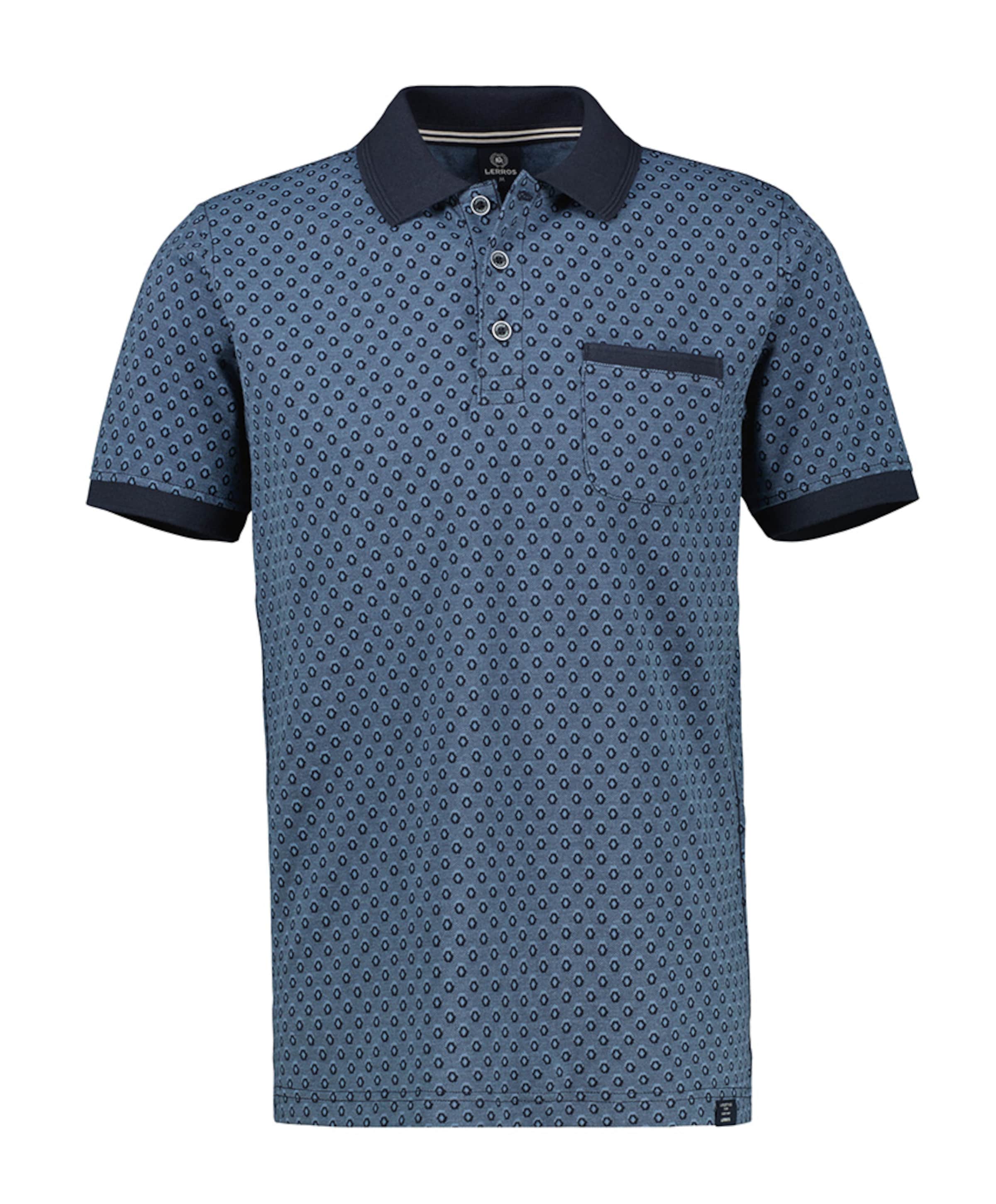 Heren polo blauw