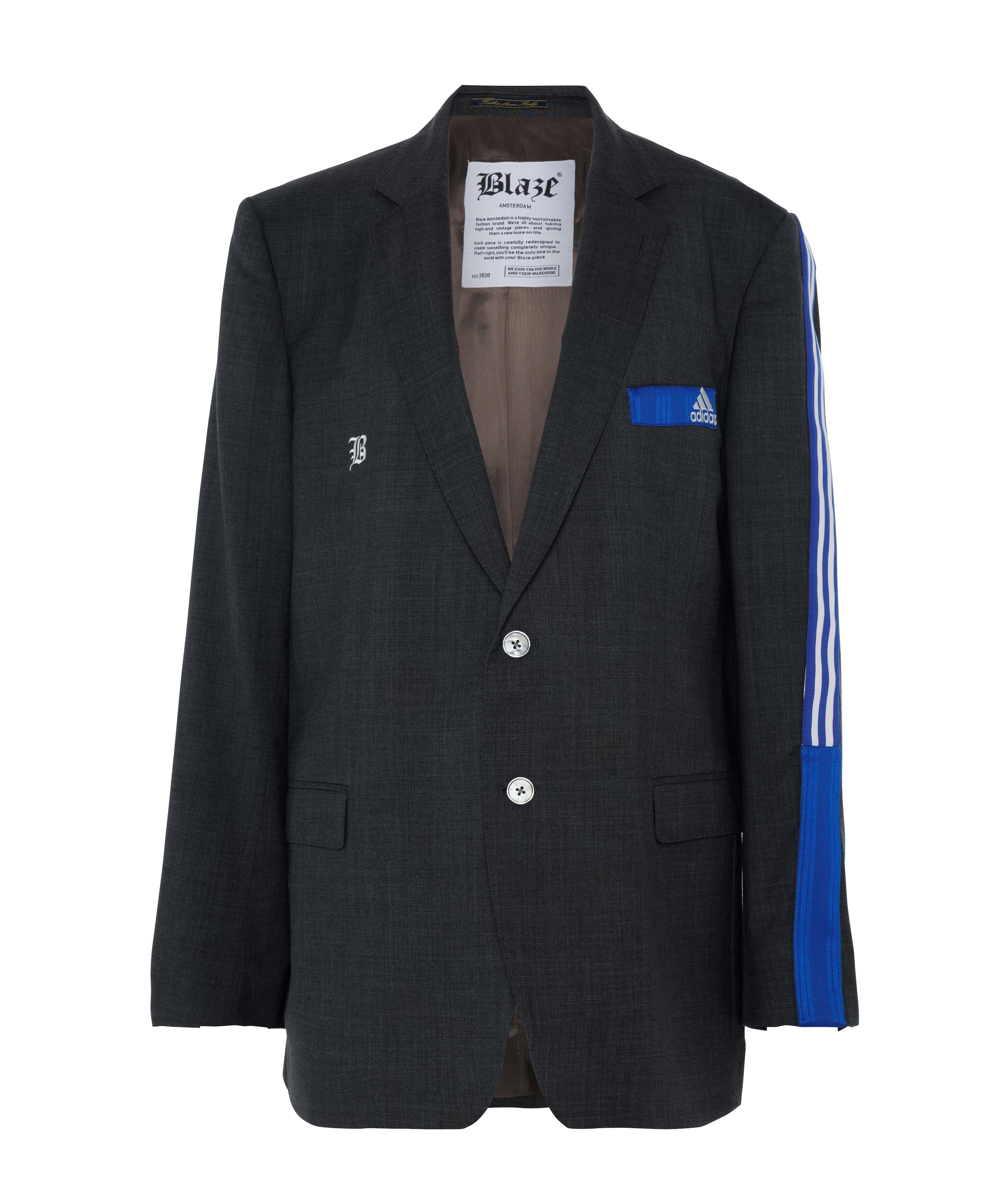 Dames blazer grijs