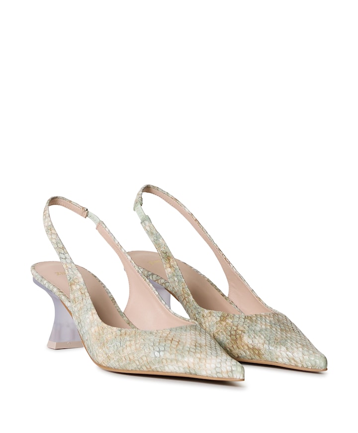 dames slingbacks groen