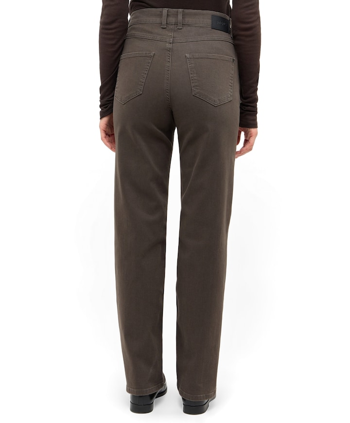 Lara dames jeans bruin