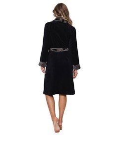 Dames ochtendjas zwart