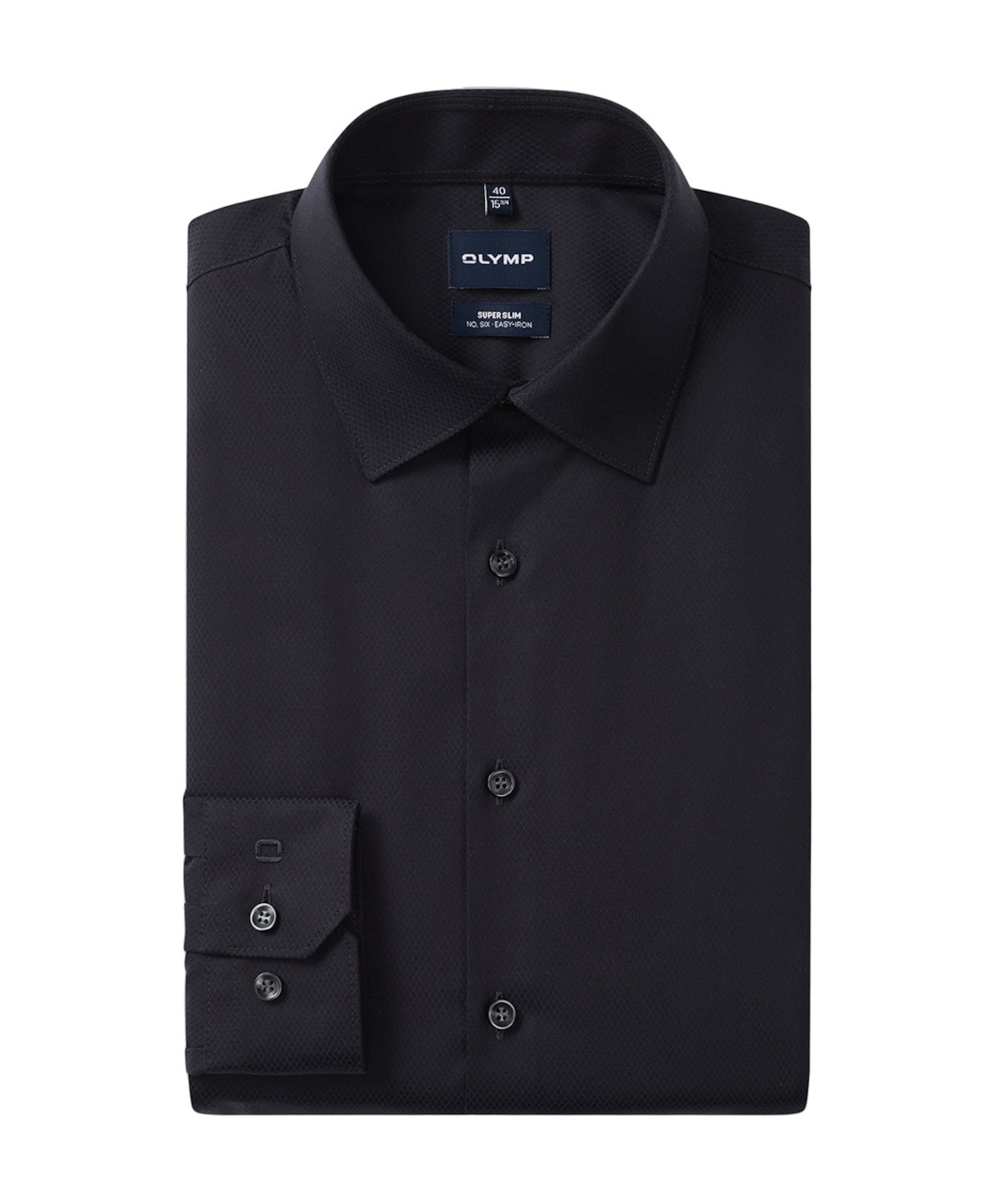Heren overhemd extra lange mouw blauw
