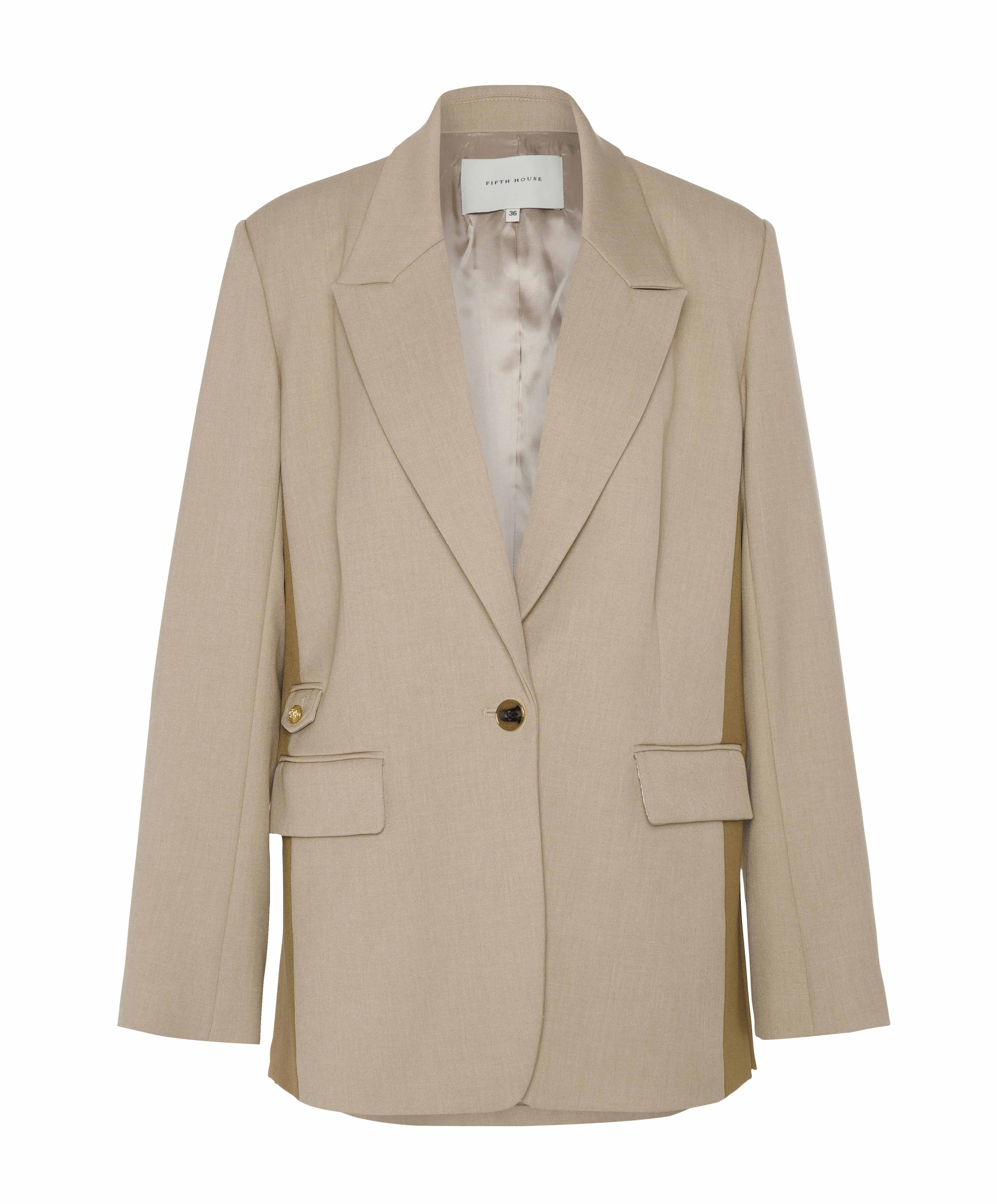 Dames blazer beige