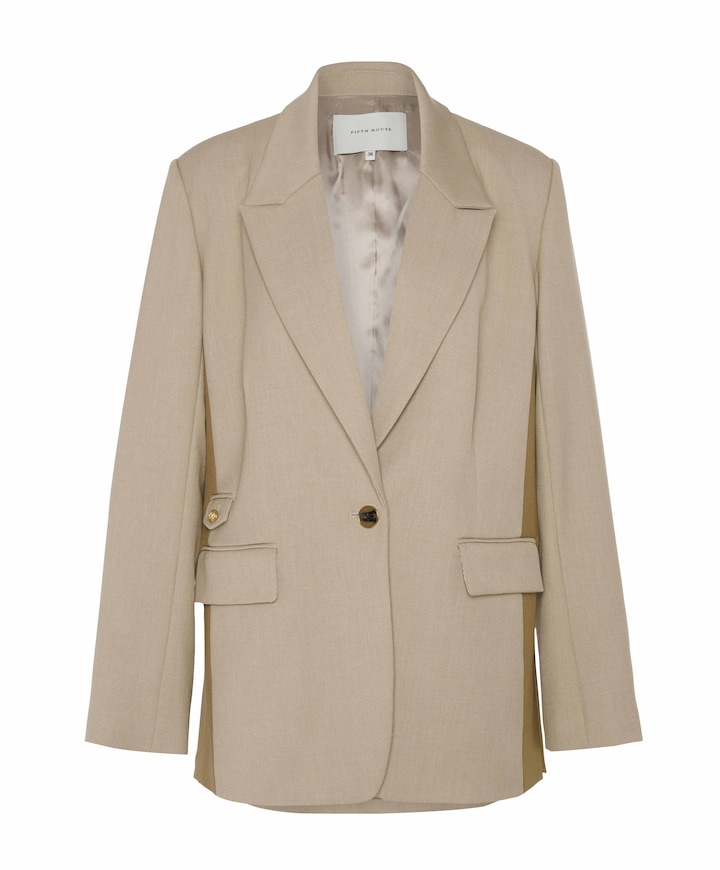 Dames blazer beige