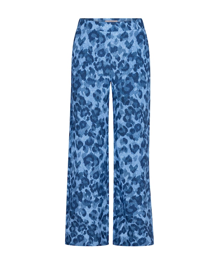 Lexie leopard dames broek blauw