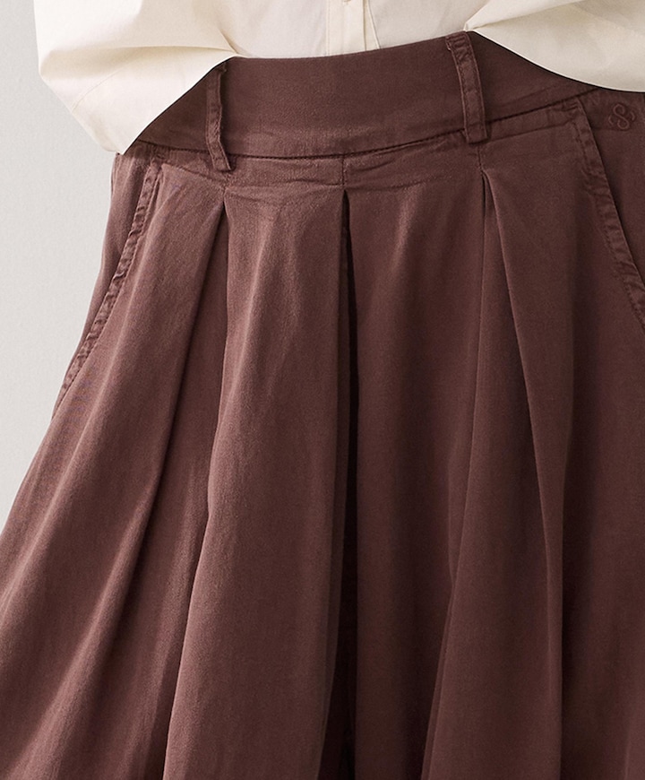 Culotte Light sway lyocell dames broek bruin