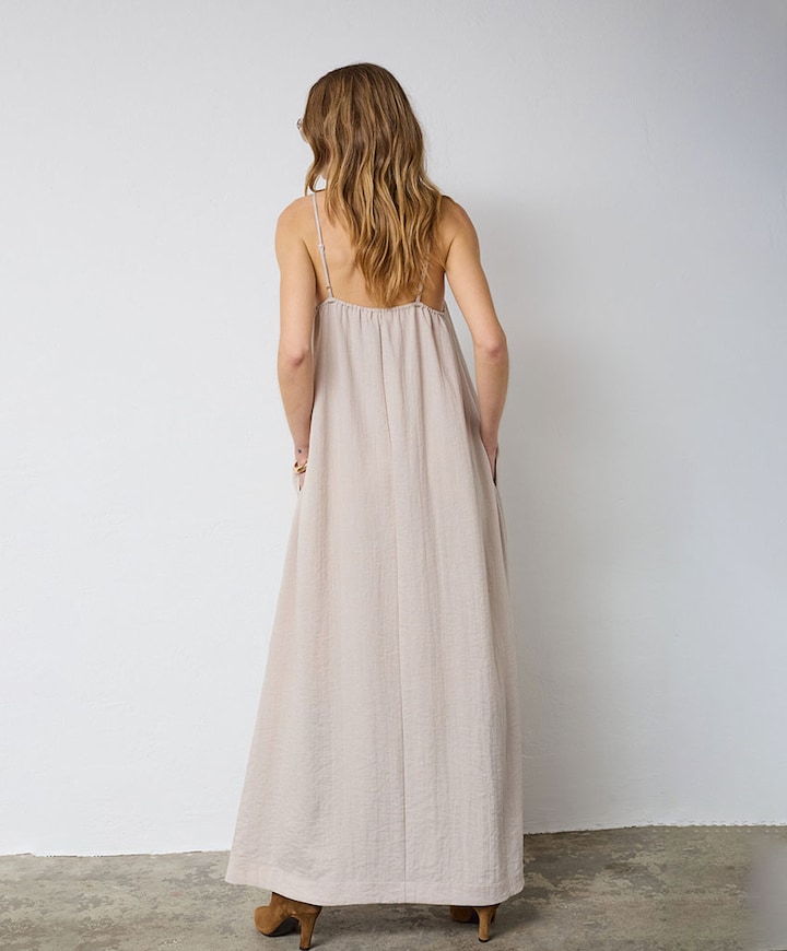 Dames jurk beige