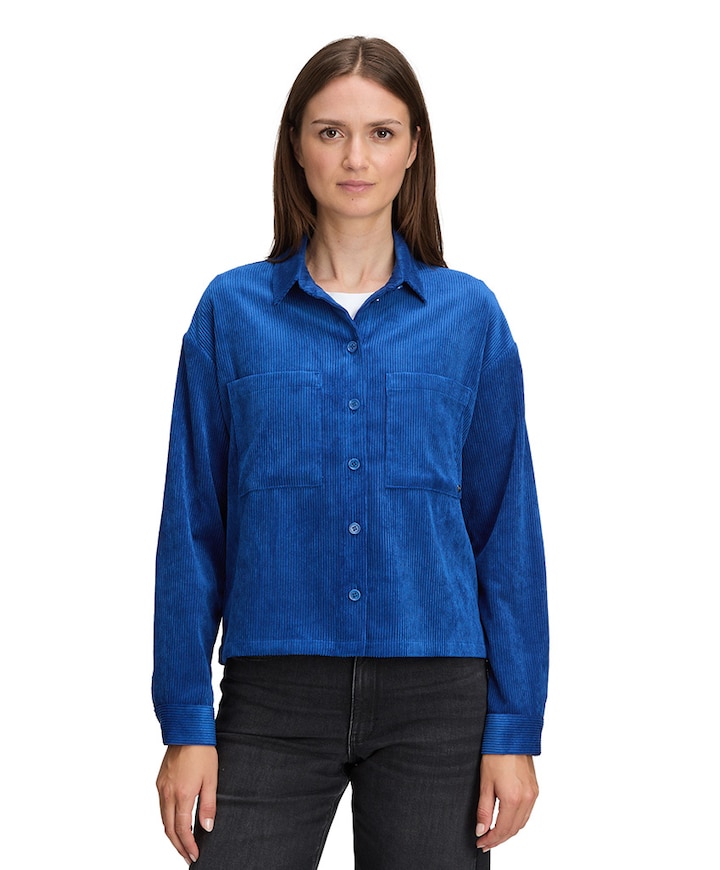 Dames blouse blauw