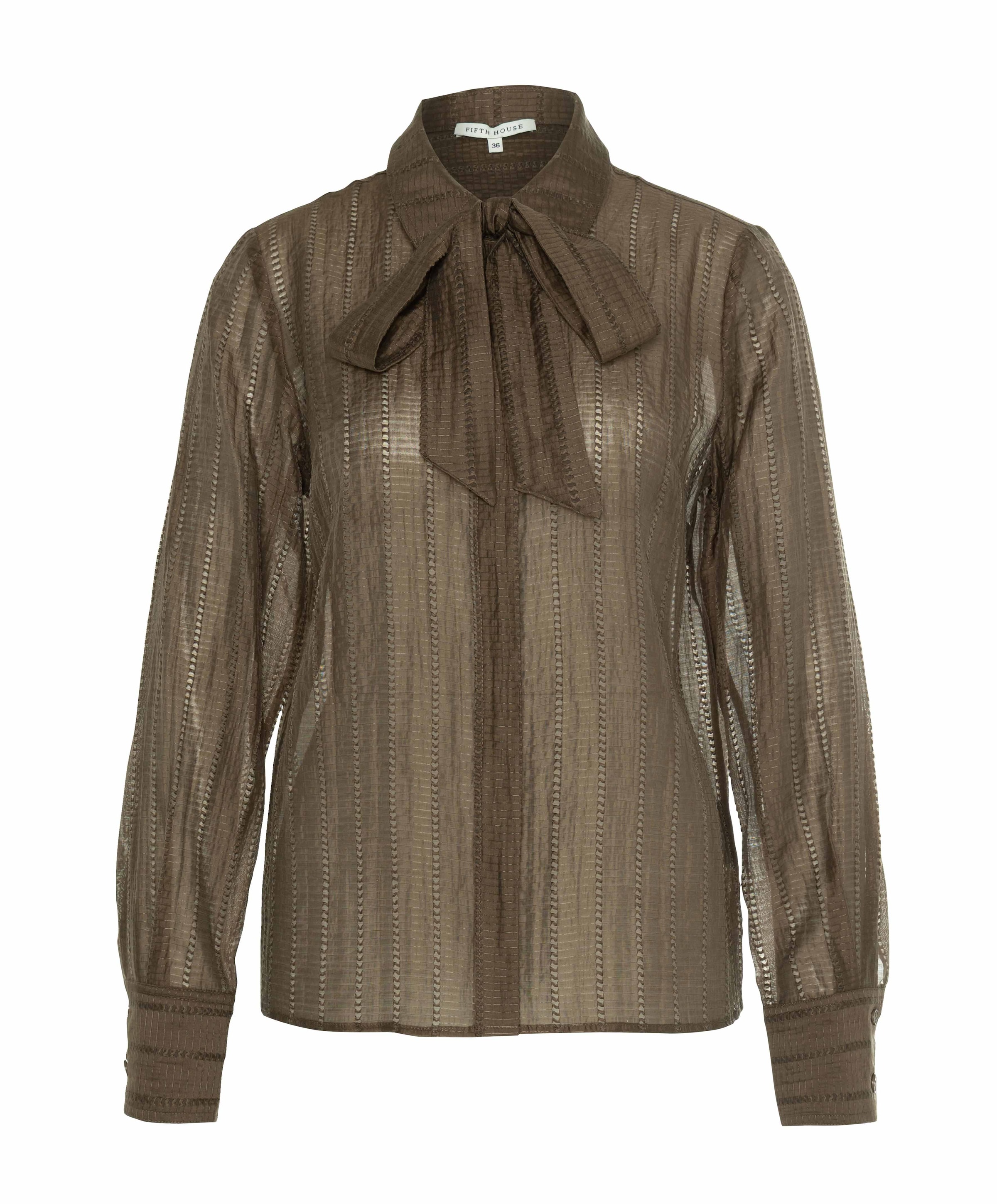 Dames blouse bruin