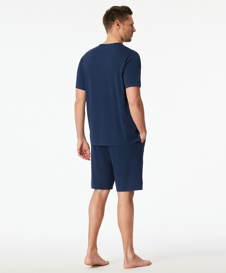 Heren pyjamaset blauw