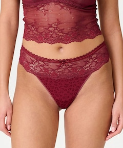 Dames string bordeaux