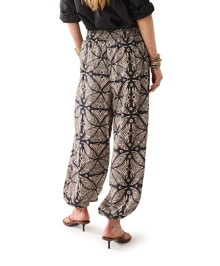 Ethnic dames broek zwart