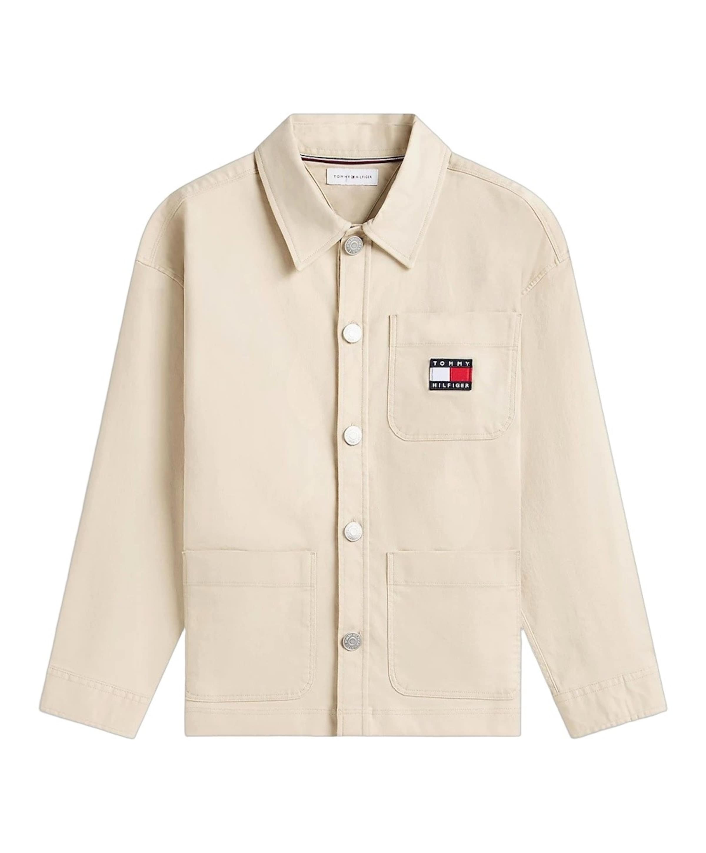 Jongens overhemd lange mouw beige