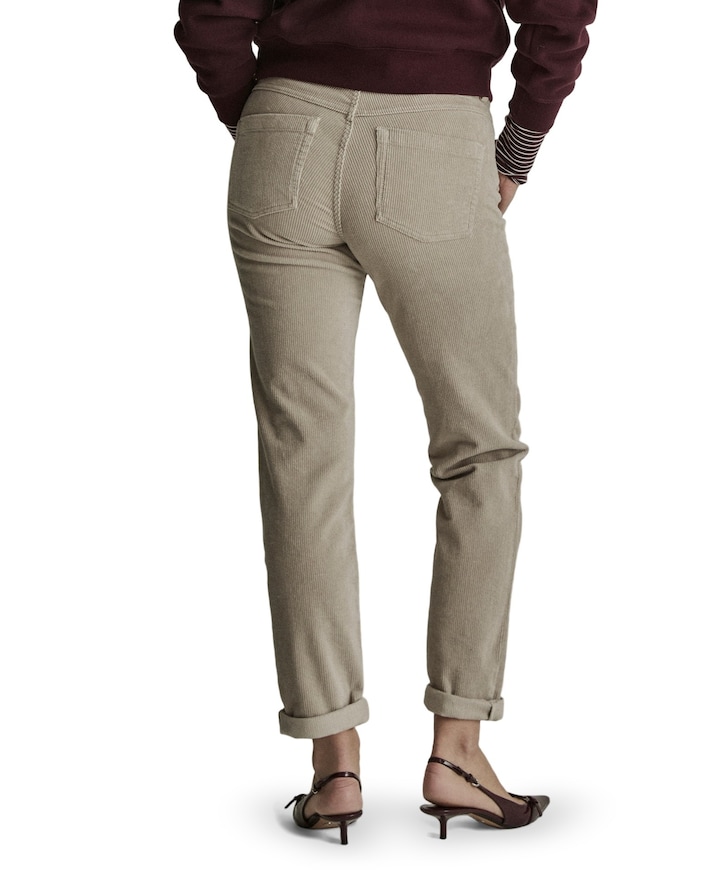 Bobby - Vintage Corduroy - 001 - Bl dames broek ecru