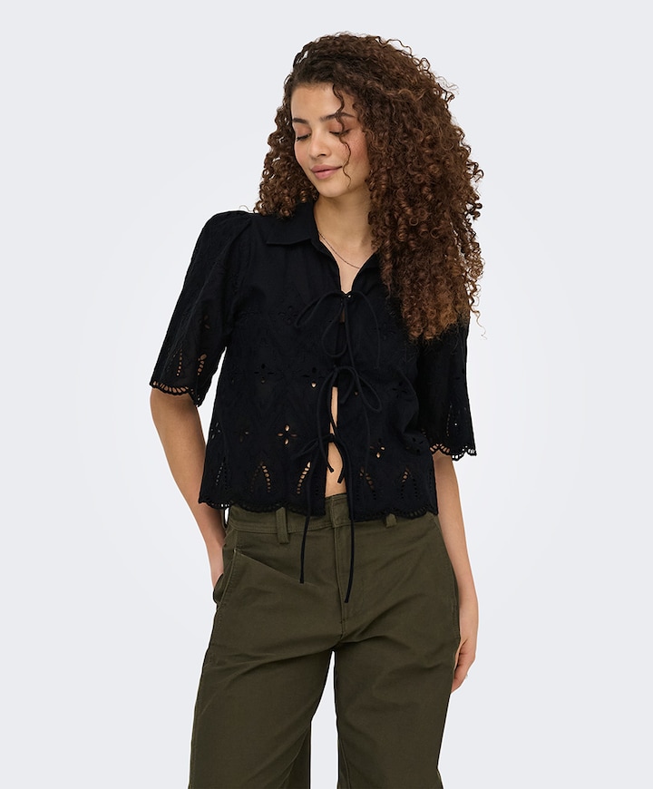 Dames blouse zwart