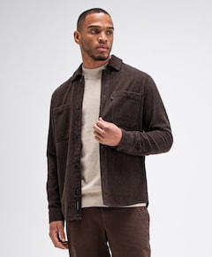 Heren overshirt bruin