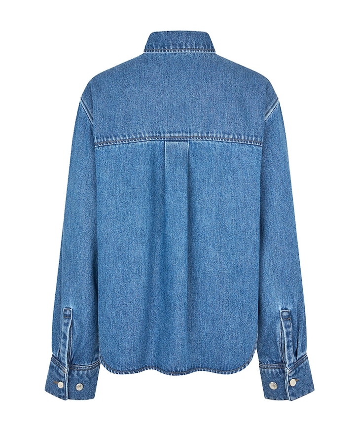 Dames blouse blauw