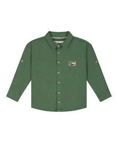 Jongens overhemd lange mouw groen