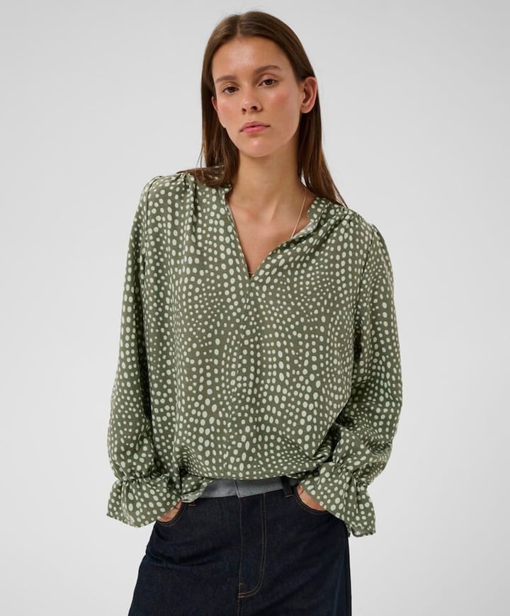 Dames blouse groen