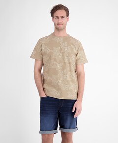 Heren T-shirt beige
