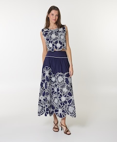 Dames rok blauw