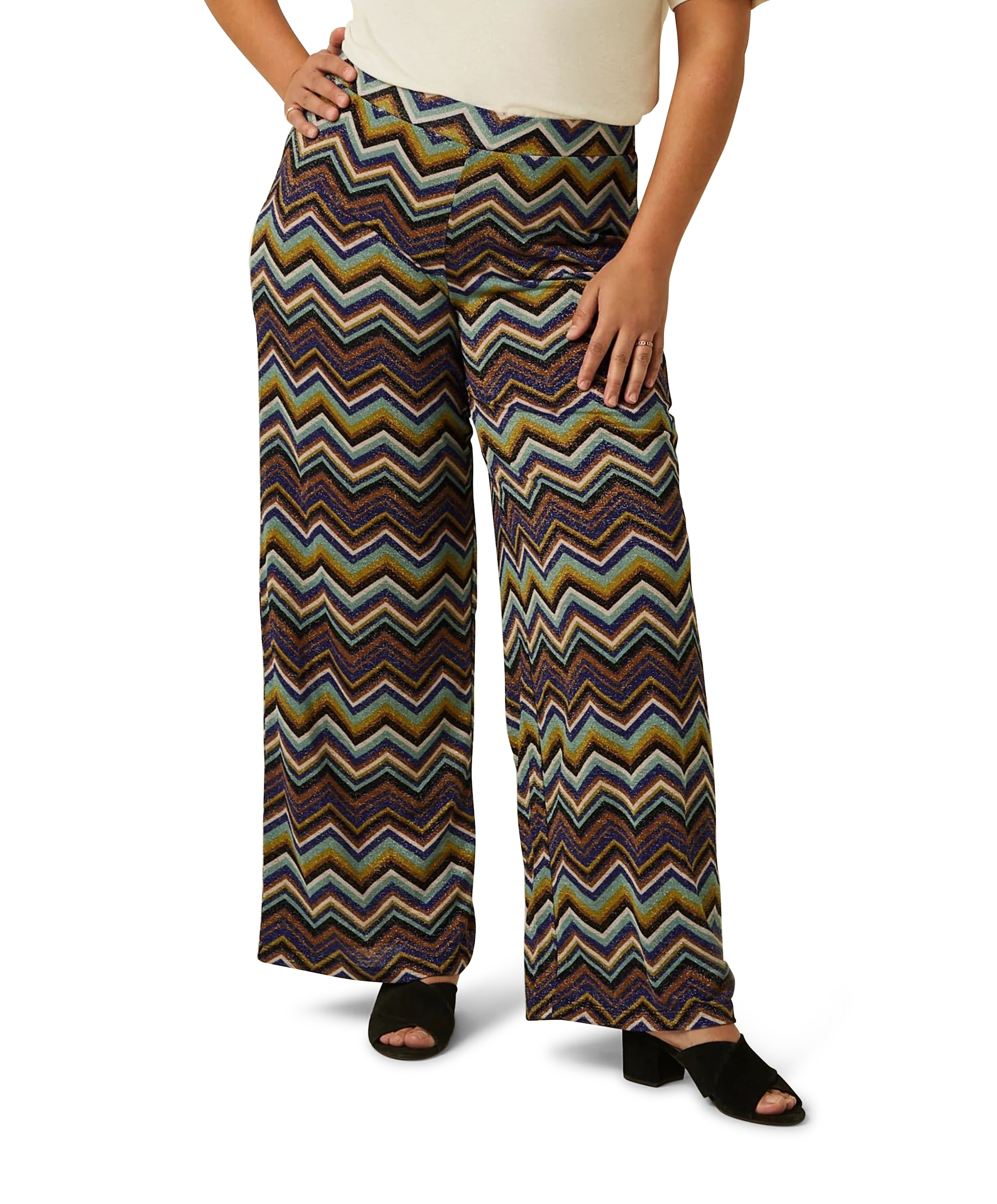 Sara Shio dames broek blauw