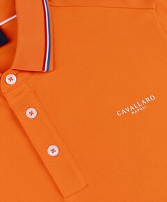 Heren polo oranje