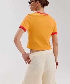 Dames T-shirt oranje