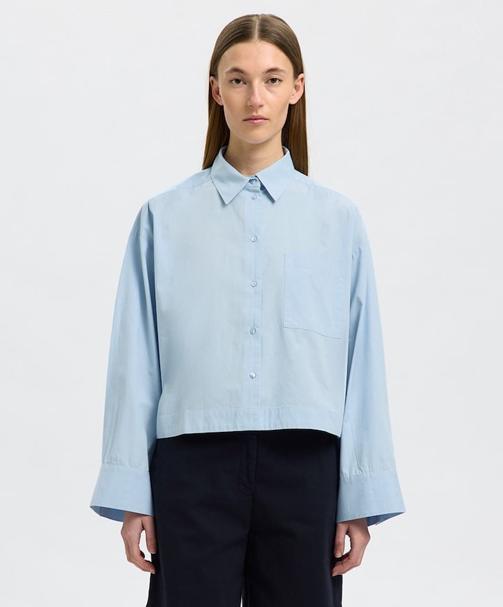 Blouse blauw