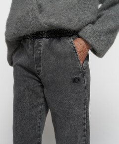 easy jog denim dames broek zwart