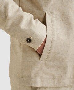 Heren overshirt beige