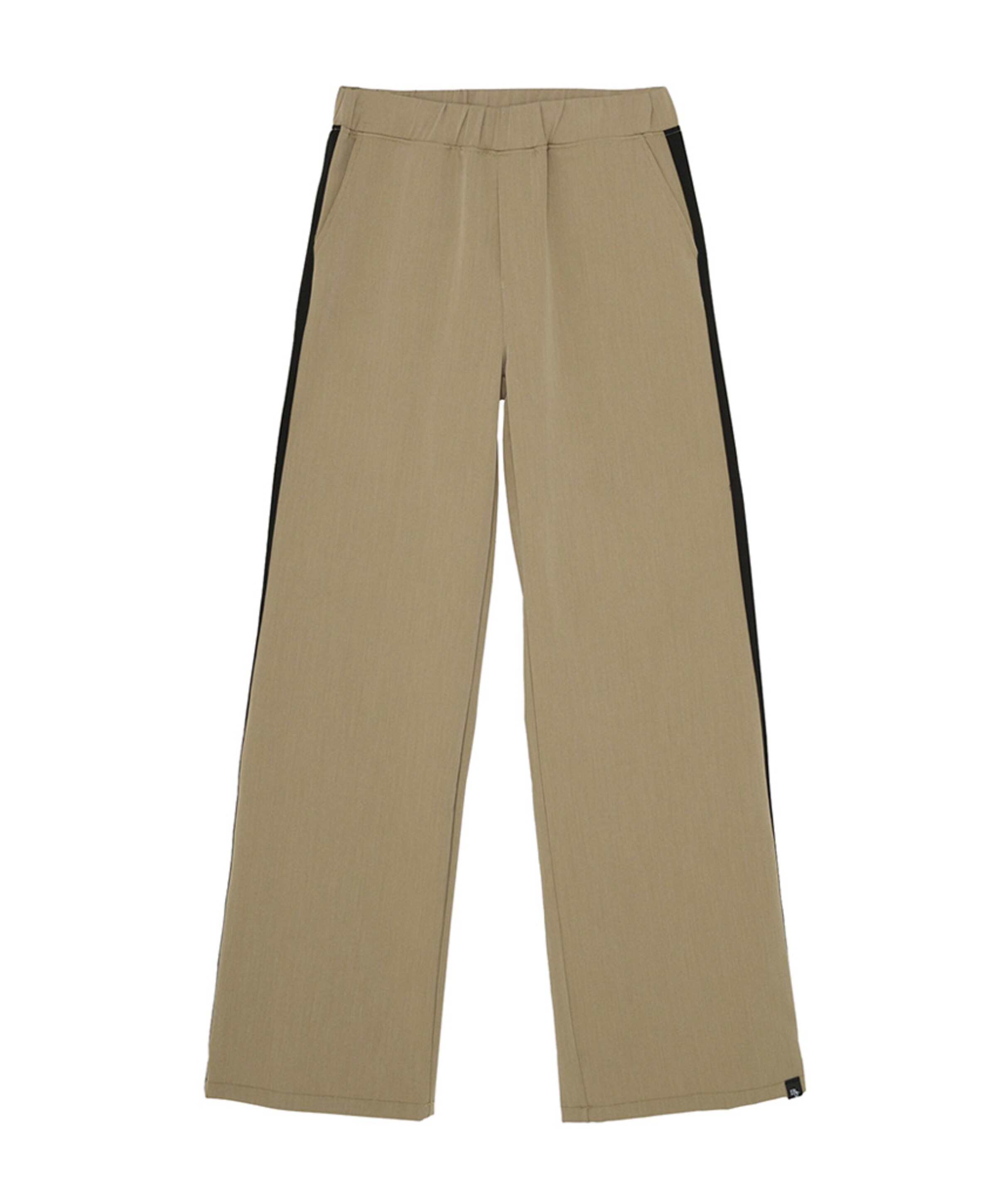 Wide Stripe broek beige